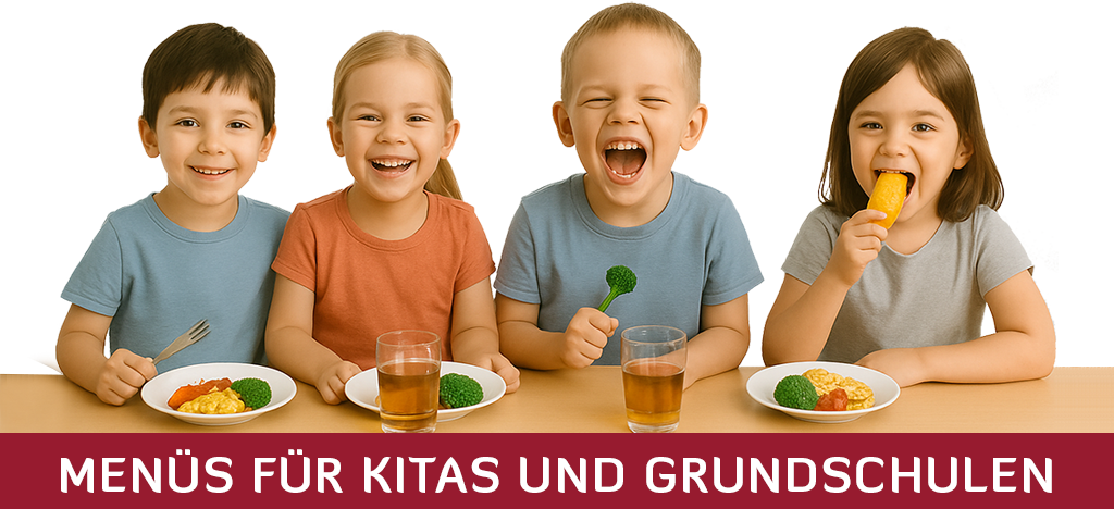Titelgrafik Menüs für Kitas und Grundschulen