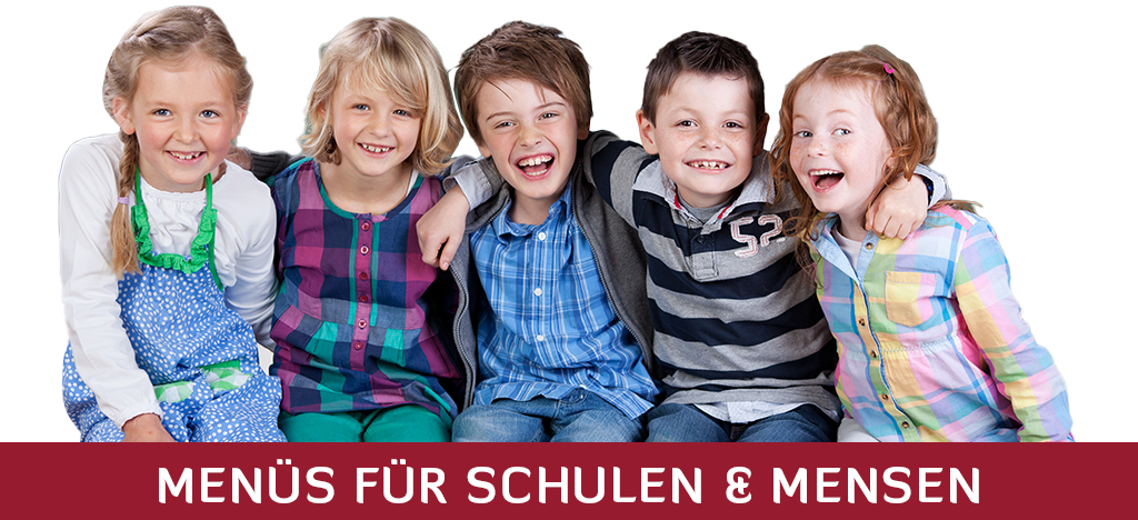 Menüs für Schulen und Mensen